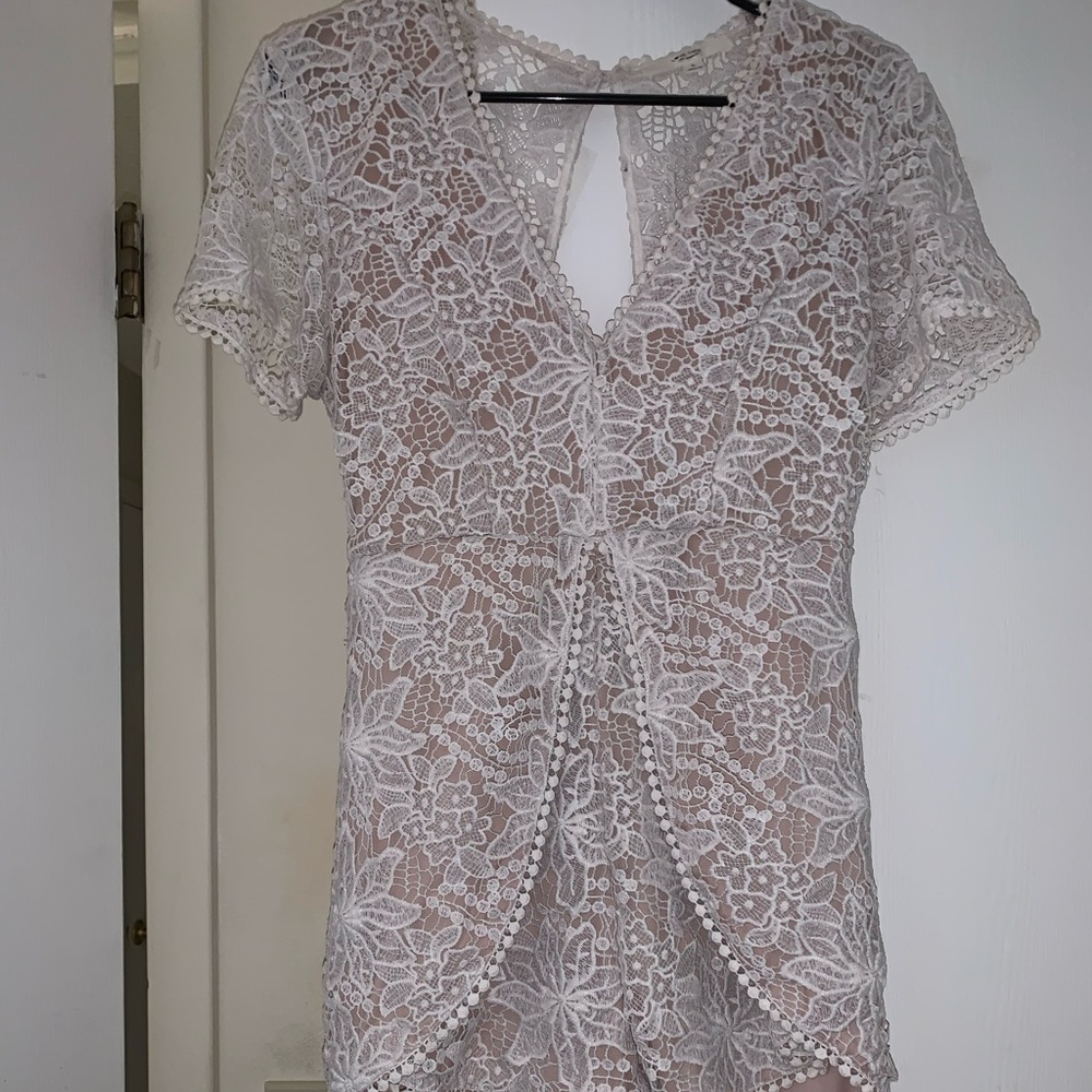 Lace White Dress ROMPER BOTTOMS